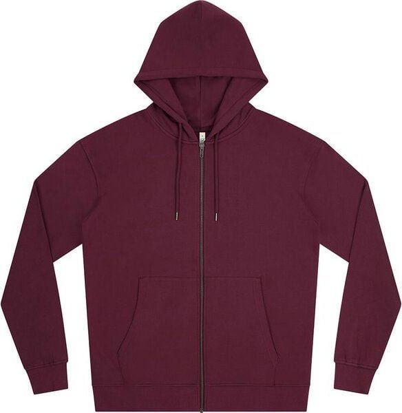 Earth Positive Unisex Zip-UP Hoodie Jacke reiner Bio Baumwolle