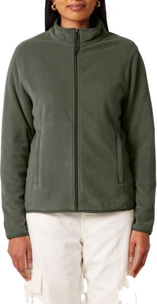 YTWOO Damen Fleecejacke enganliegend aus 100% recyceltem Polyester