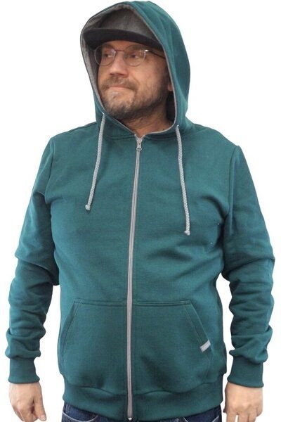 WASNI Kapuzenjacke, made in Esslingen aus 100% Biobaumwolle