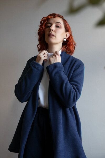 Ecostories Cardigan Wolke 7 aus 100% Biobaumwollfleece