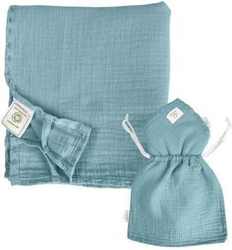 Mababu Musselin Stilltuch, Krabbeldecke, Pucktuch uvm.- flexibler Begleiter für jeden Tag – 100x100 cm