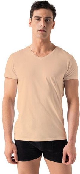 Burnell & Son Unterhemd Herren V-Ausschnitt 3er Pack - T-Shirt Extra Lang mit Kurzarm Slim Fit