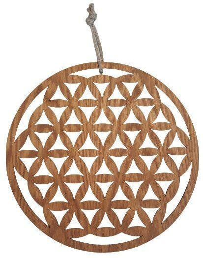 ReineNatur Fensterdekoration– Wandbild - Dekoration - Blume des Lebens - Ø 30 cm