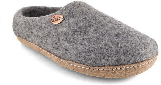 WoolFit Barfuß-Hausschuhe „Footprint“ hand-gefilzt, extra weich & flexibel