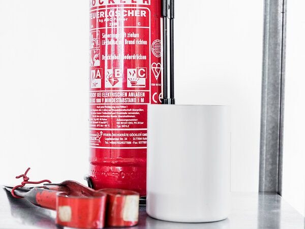 werkvoll by Lena Peter Recycling Feuerlöscher Punkte und Streifen Box FIRE