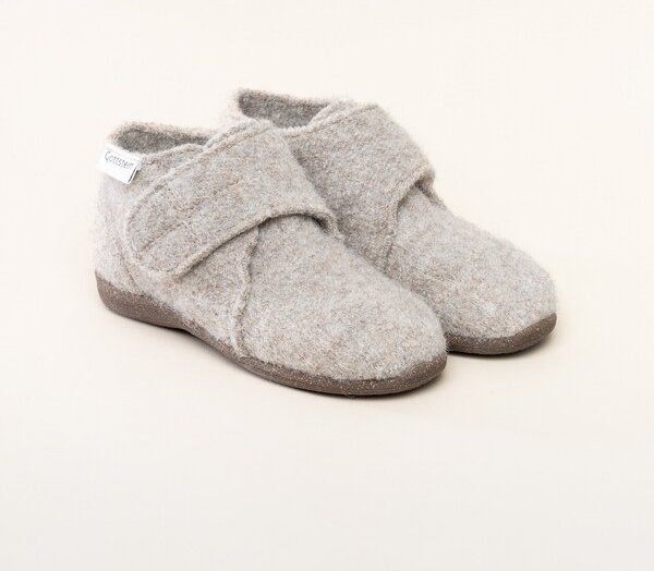 Gottstein Kinder-Hausschuh Alpine Racer RU für Jungen & Mädchen aus 100% Schurwolle