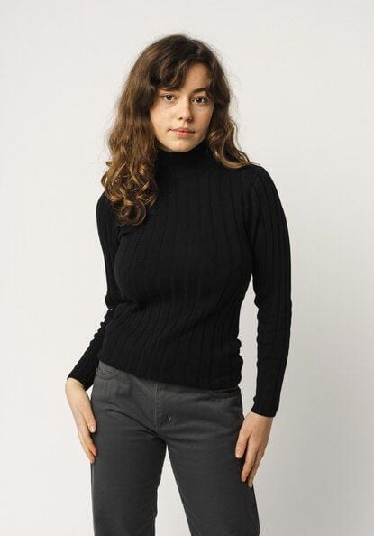Strickpullover mit Mockneck AMBA | von MELA | Fairtrade & GOTS zertifiziert