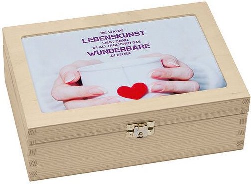 Contento Teebox mit 6 Fächern herausnehmbar