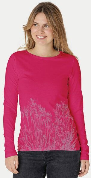 Peaces.bio - handbedruckte Biomode Langarmshirt Damen Mystic Iris