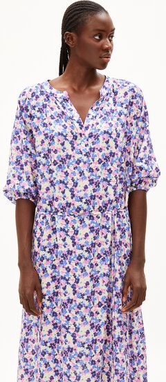 ARMEDANGELS MADITHAA MULTI FLORAL - Damen Webkleid Oversized Fit aus TENCEL Lyocell