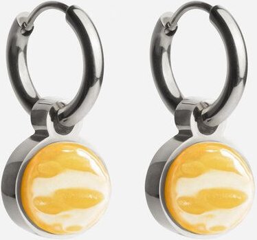 ALEXASCHA Silber Creolen mit Anhänger | Mix & Match