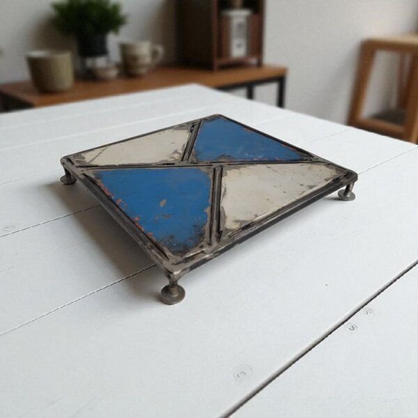 Moogoo Creative Africa Untersetzer "Mosaïque" by "Petit Pascal" | Upcycling von alten Ölfässern | Fair & nachhaltig