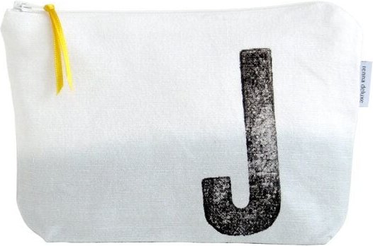 renna deluxe Kulturtasche und Kosmetiktäschchen mit Monogramm GRAU