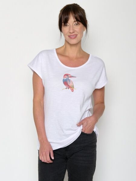GREENBOMB Bird Look Cool - Lässiges T-Shirt aus Bio-Baumwolle / hochwertiger Print / GOTS / Fair & Vegan