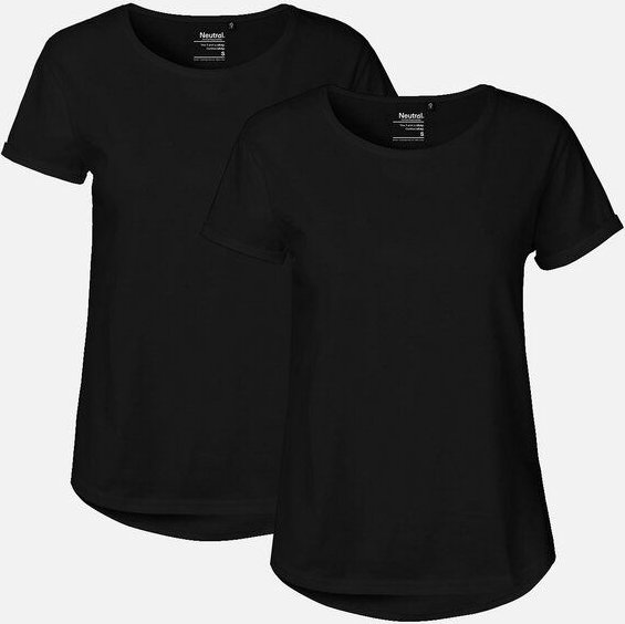 Doppelpack Neutral® Ladies Roll Up Sleeve T-Shirt