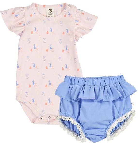 müsli Set aus Kurzarmbody und Shorts