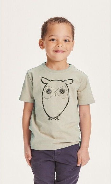 KnowledgeCotton Apparel Kinder T-Shirt Flax Owl reine Bio-Baumwolle
