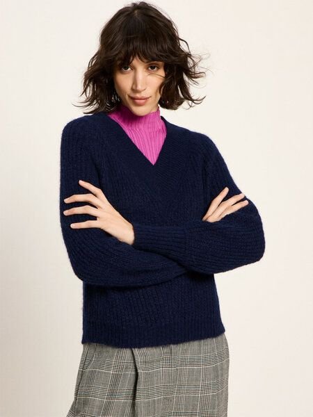 LANIUS Pullover mit V-Ausschnitt