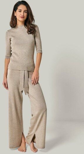 YOU LOOK PERFECT Merino Loungewear Set „Strickpullover Daria & Strickhose Bailey"