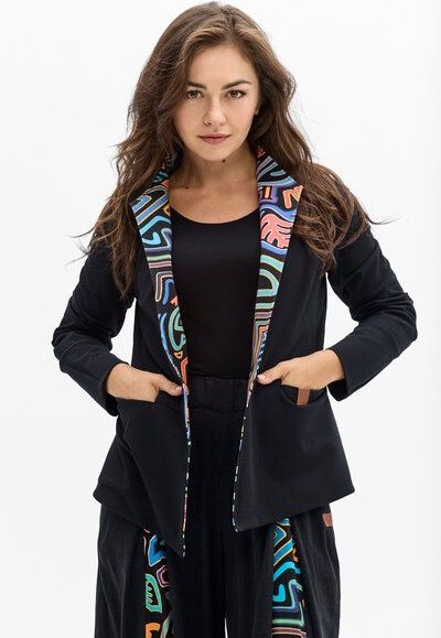 Thumbnail - Blazer Tica Damen – taillierte Jacke aus Bio-Baumwolle – nachhaltig & fair produziert in der EU – elegantes Design mit K...