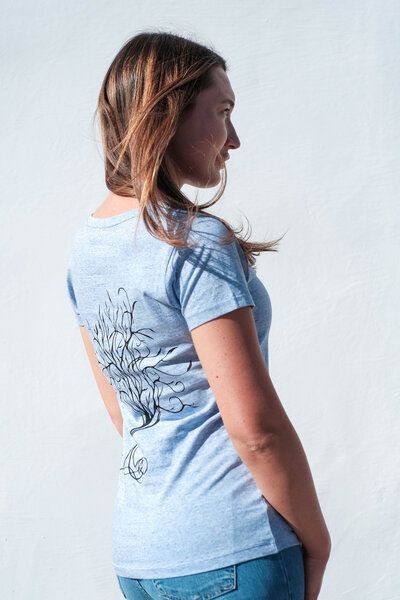 Diamond-Army T-Shirt in Ice Blue mit Baumdesign