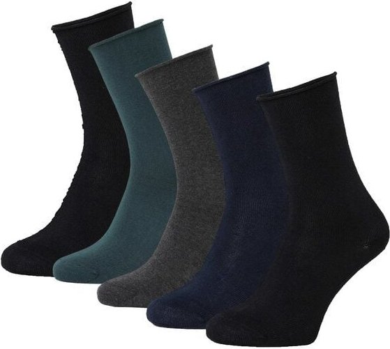 Opi & Max 5 Paar Roll Top Biobaumwollsocken