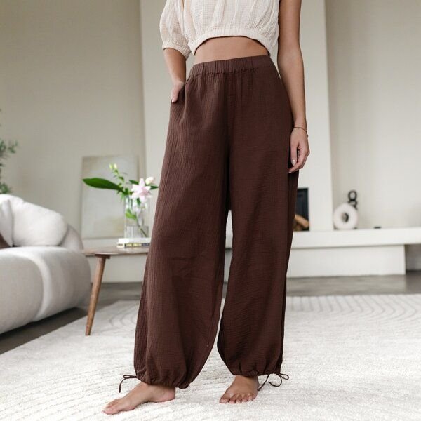 NORDLICHT Musselin Ballon Hose Lys aus 100% Bio-Baumwolle