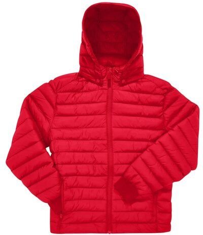 B&C BE INSPIRED Unisex Steppjacke abnehmbare Kapuze Seitentaschen mit Reißverschluss Wasserabweisend bis Gr. 4XL