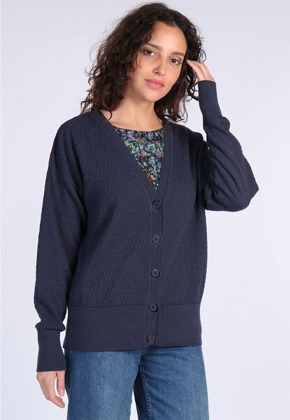 Lykka du Nord Cardigan aus 100% Bio-Baumwolle mit V-Ausschnitt - Jorita