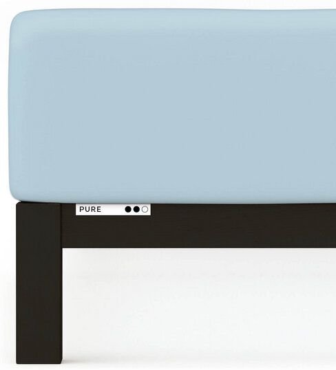 Schlafgut Boxspring Spannbettlaken Pure 95% Biobaumwolle, 5% Elasthan - Matratzenhöhe bis 40cm