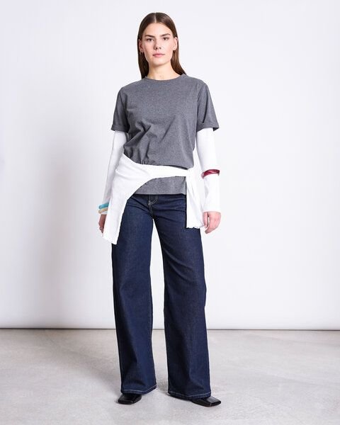 JAN N JUNE T-Shirt BOY soft dark grey GOTS