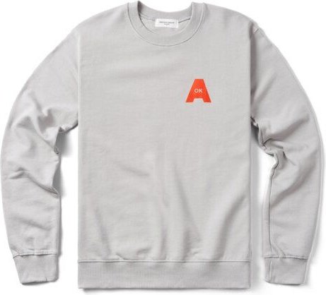 FANTASTIC REALITY STUDIOS A-OK LIGHT GREY SWEATSHIRT – Bio-Baumwolle, Unisex