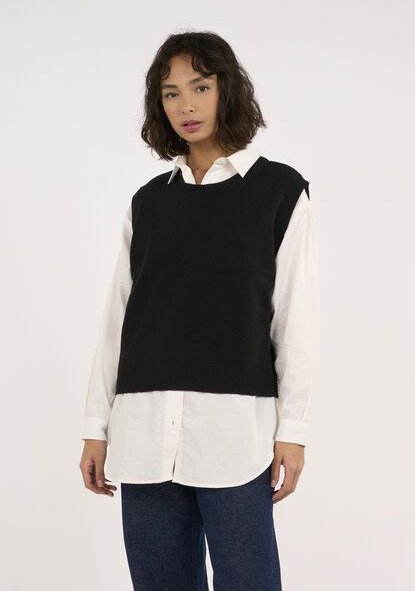 KnowledgeCotton Apparel Pullunder - aus Bio-Wolle