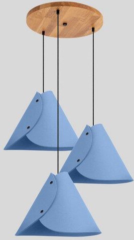 ALMUT von Wildheim 3er Hängelampe aus 100 % Merino Wollfilz Naturleuchte mulesingfrei