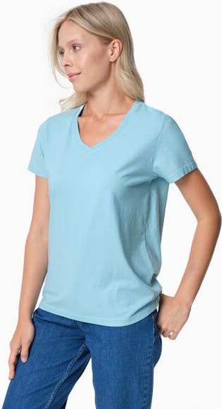 ORGANICATION TESSA | Basic T-Shirt aus Bio-Baumwolle mit V-Ausschnitt