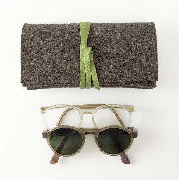 Thumbnail - matilda k. manufaktur Brillenetui aus Wollfilz für 2 Brillen 'doppelte auguste'