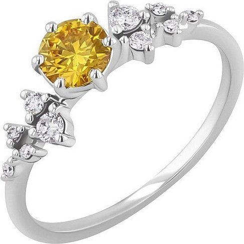 Eppi Verlobungsring mit 0.44ct IGI-zertifiziertem gelbem Lab Grown Diamanten Olha