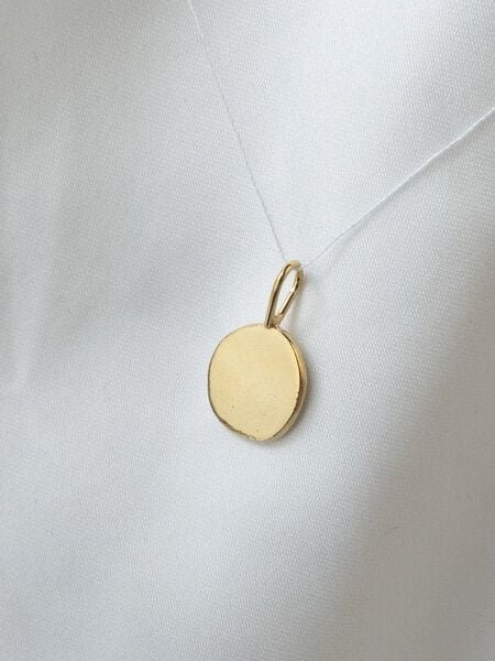 ST'ATOUR THEIDA – organischer Anhänger 10 mm aus recyceltem Silber oder Gold