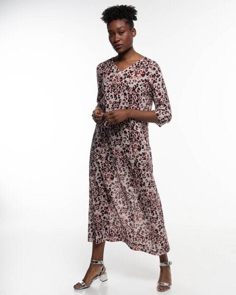 Alma & Lovis Langes Print-Tunikakleid aus Bio-Baumwoll-Batist | Batist Gep Maxikleid