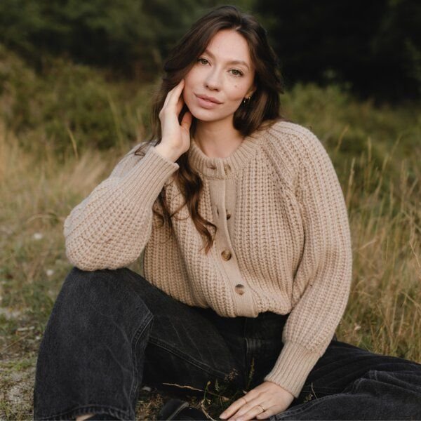 NORDLICHT Strickjacke Mette aus 100% recycelter Wolle