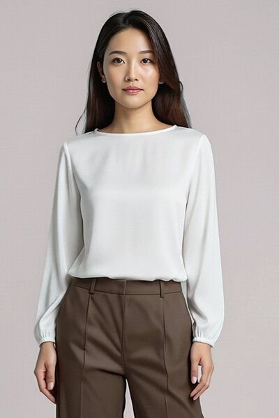 l'amour est bleu Boho Langarmshirt aus Tencel Jersey