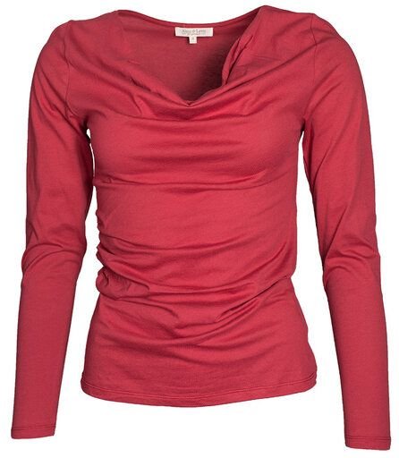 Alma & Lovis Langarmshirt mit Wasserfallausschnitt | Cascade Shirt