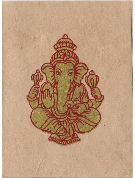 Just Be Briefkarte Ganesh