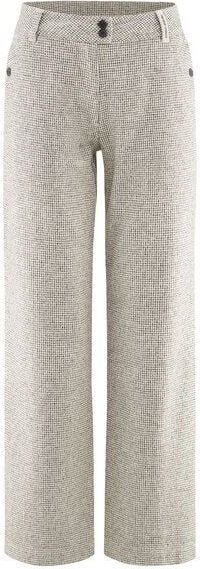 HempAge Damenhose mit Pepita-Muster Hanf/Biobaumwolle