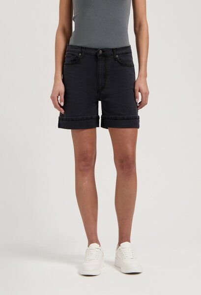 MUD Jeans Damen Shorts "Luna - Black Vintage"