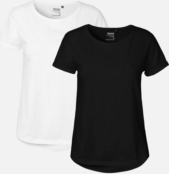 Doppelpack Neutral® Ladies Roll Up Sleeve T-Shirt