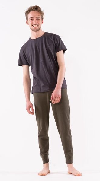 YOIQI Lässiges T-Shirt mit legerem Schnitt aus leichter feiner biologischer Baumwolle