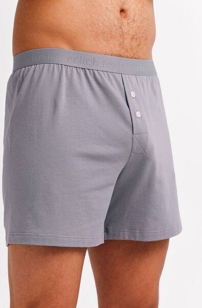 erlich textil Casual Cotton Boxers, weite Boxershorts aus Bio-Baumwolle, made in Europe