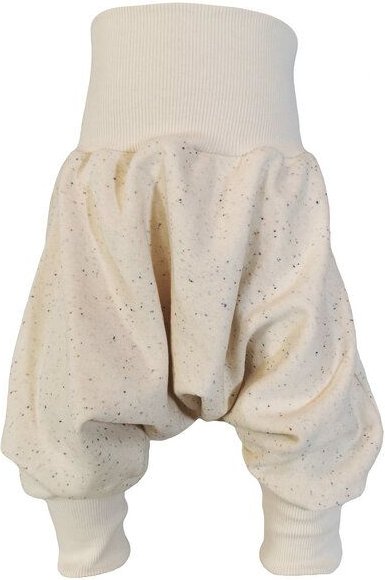 liebewicht Yogahose Pumphose Bio Sweat weiß/bunt gesprenkelt