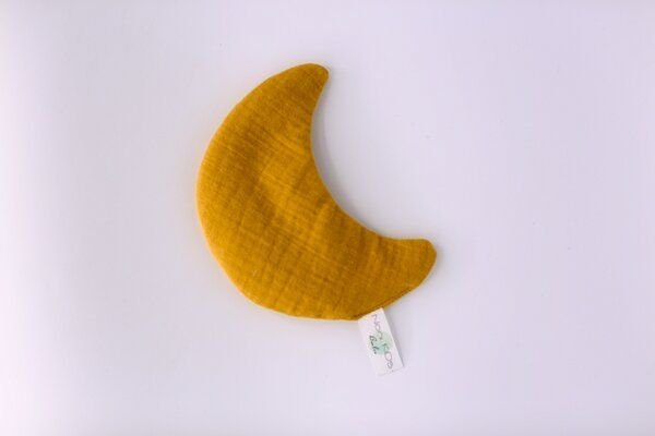 Wärmekissen Bio Dinkel Mond *Musselin* in 5 Farben | NoniKids Berlin